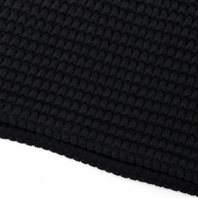 Wearbella – Otwarty Szydełkowany Top z Krótkim Rękawem, Waflowy Tekstura Bluzka Wiosna Lato dla Kobiet