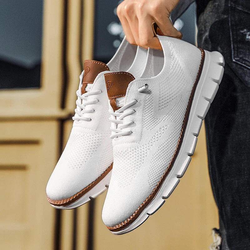 Wolski Męskie Oxford Plecione Buty Sznurowane
