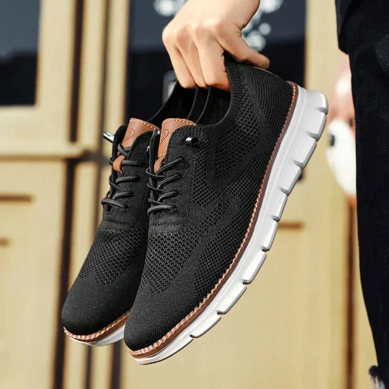 Wolski Męskie Oxford Plecione Buty Sznurowane