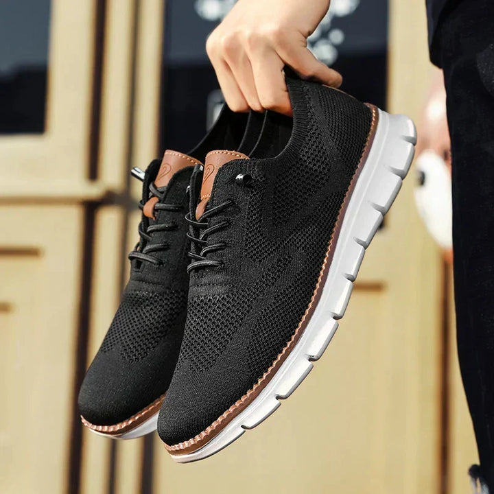 Wolski Męskie Oxford Plecione Buty Sznurowane