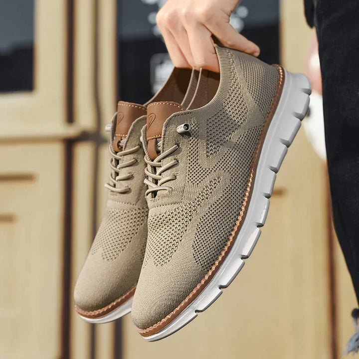 Wolski Męskie Oxford Plecione Buty Sznurowane