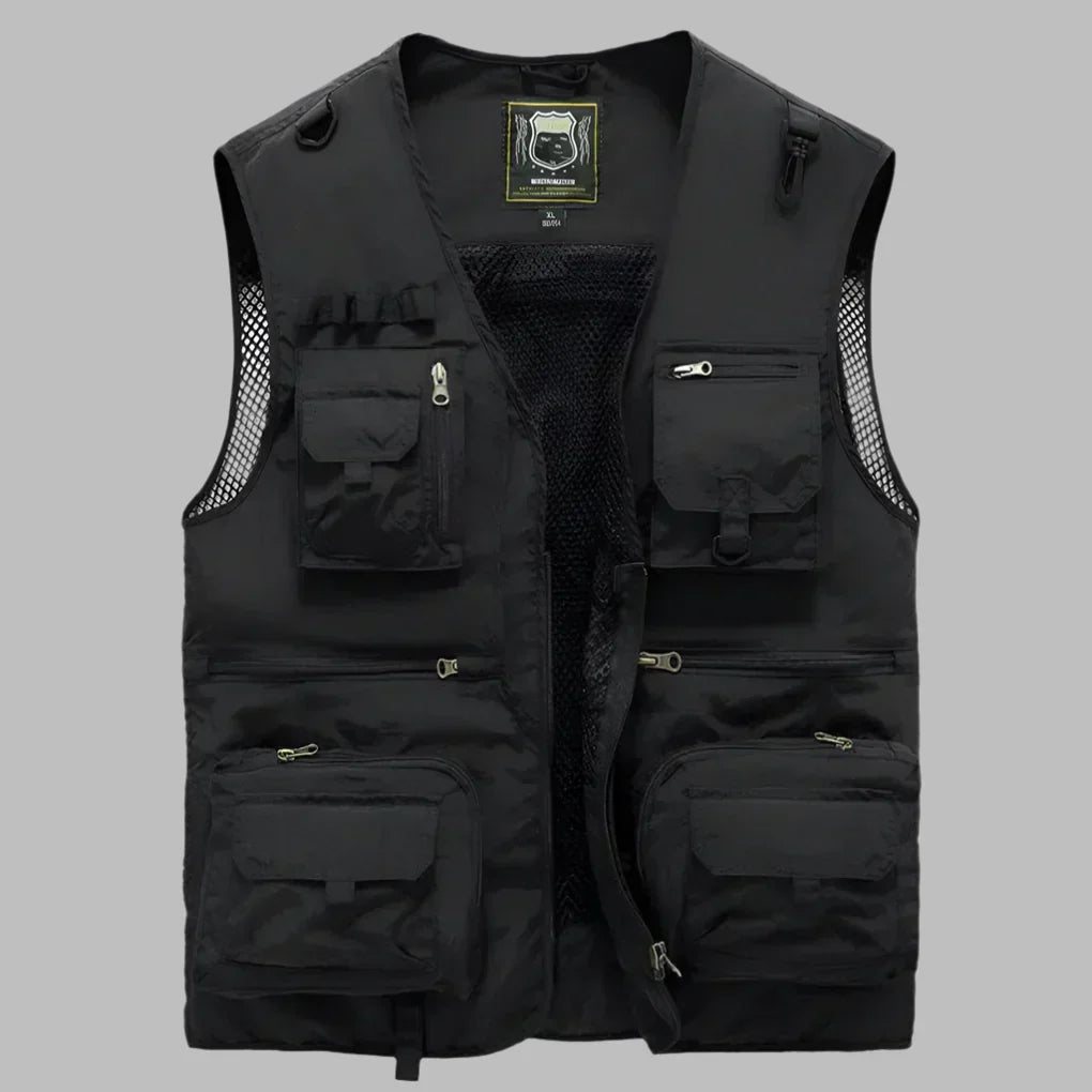 Wolski | Lekki Kamizelka Outdoor z Wiele Kieszeni