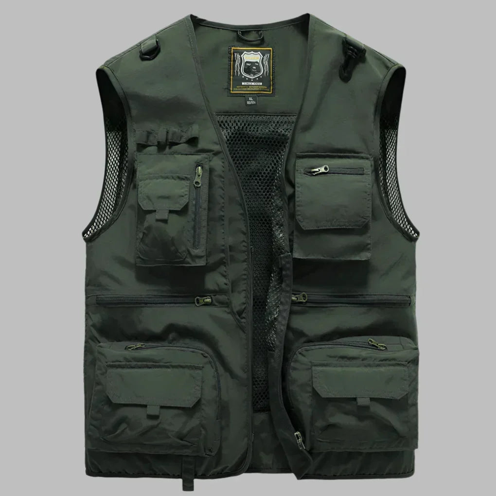 Wolski | Lekki Kamizelka Outdoor z Wiele Kieszeni