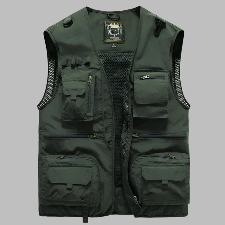 Wolski | Lekki Kamizelka Outdoor z Wiele Kieszeni
