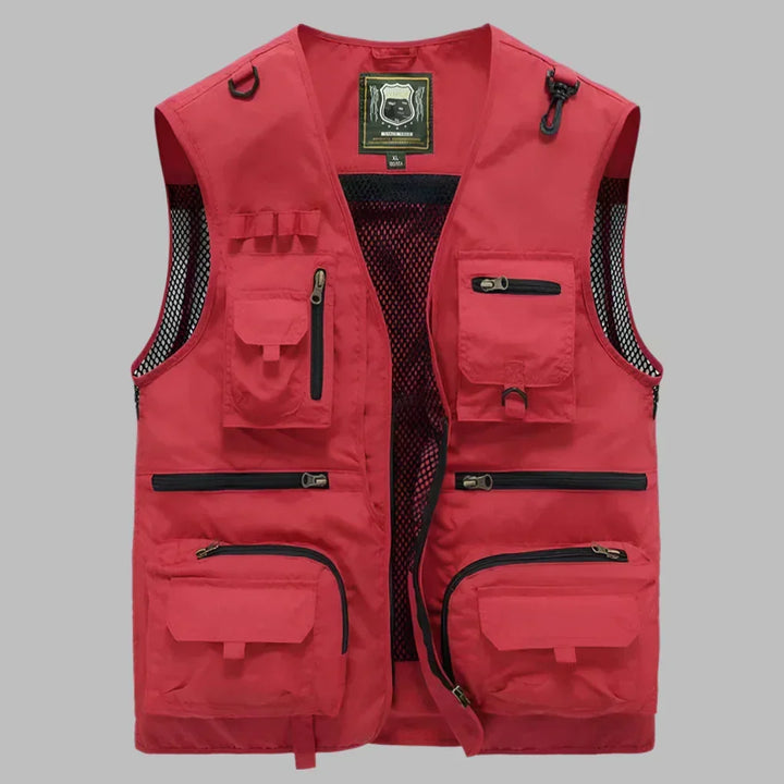 Wolski | Lekki Kamizelka Outdoor z Wiele Kieszeni