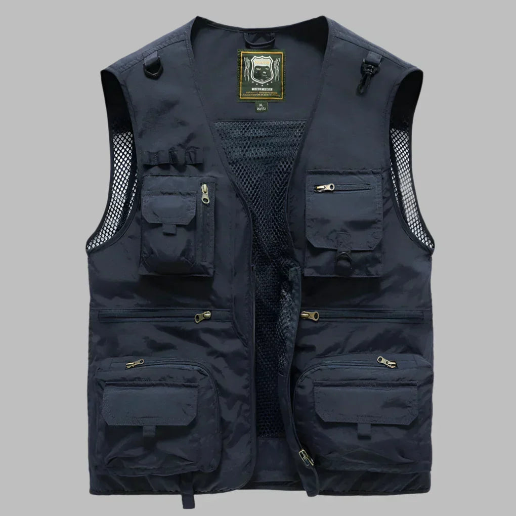 Wolski | Lekki Kamizelka Outdoor z Wiele Kieszeni