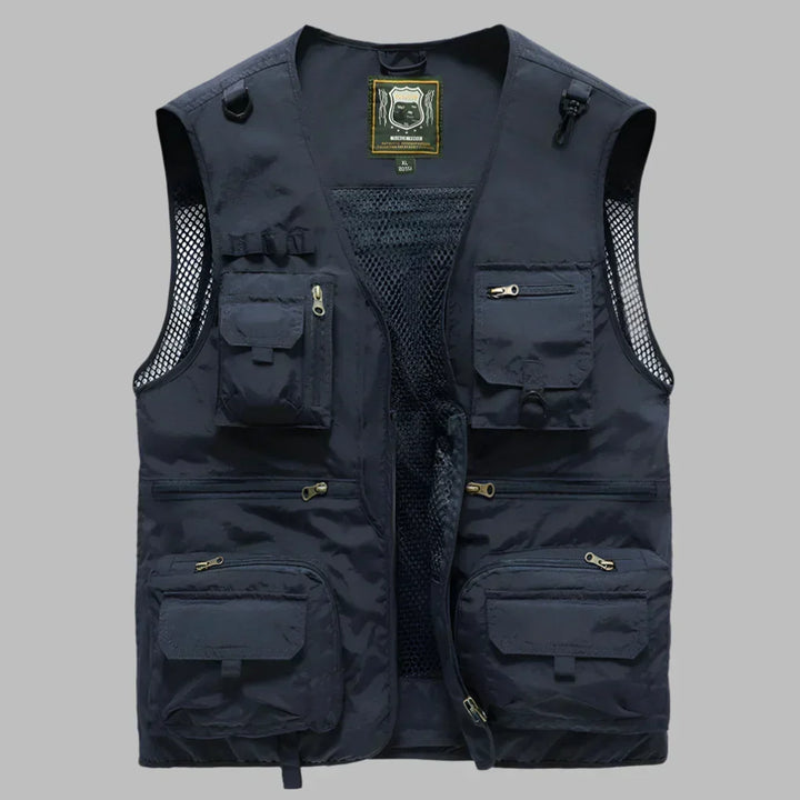 Wolski | Lekki Kamizelka Outdoor z Wiele Kieszeni