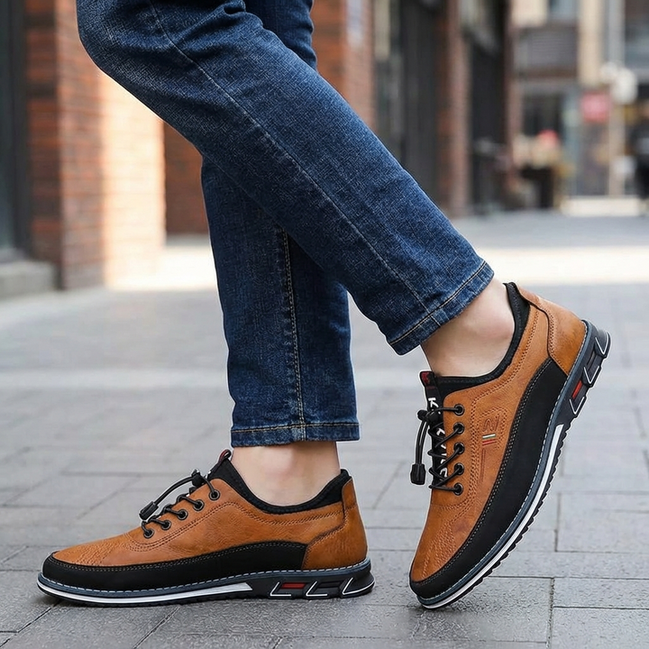 Męskie Skórzane Buty Oxford