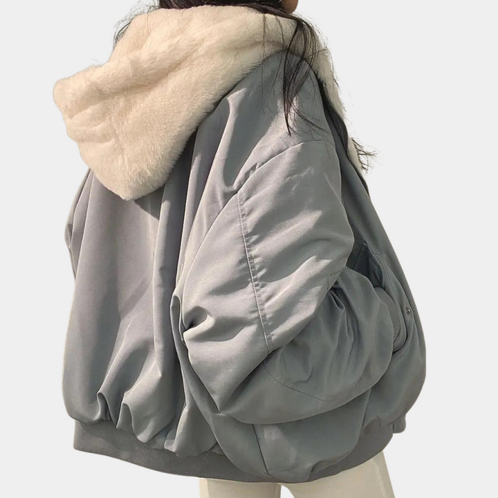Wolski | Oversize Materiał typu baranek Podszewka Zimowa Kurtka Bomber