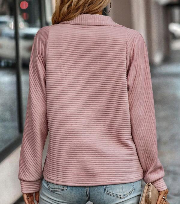 Yasmine | Żebrowany Oversize Sweter Pewności